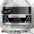 MONÉGASQUE Silver Edible Glitter for Drinks 7g – Edible Glitter for Cakes & Cocktails – Luster Dust for Drinks, Cocktail, & Cakes – Silver Cake Decorations Spray Sprinkles & Halloween Drink Shimmer