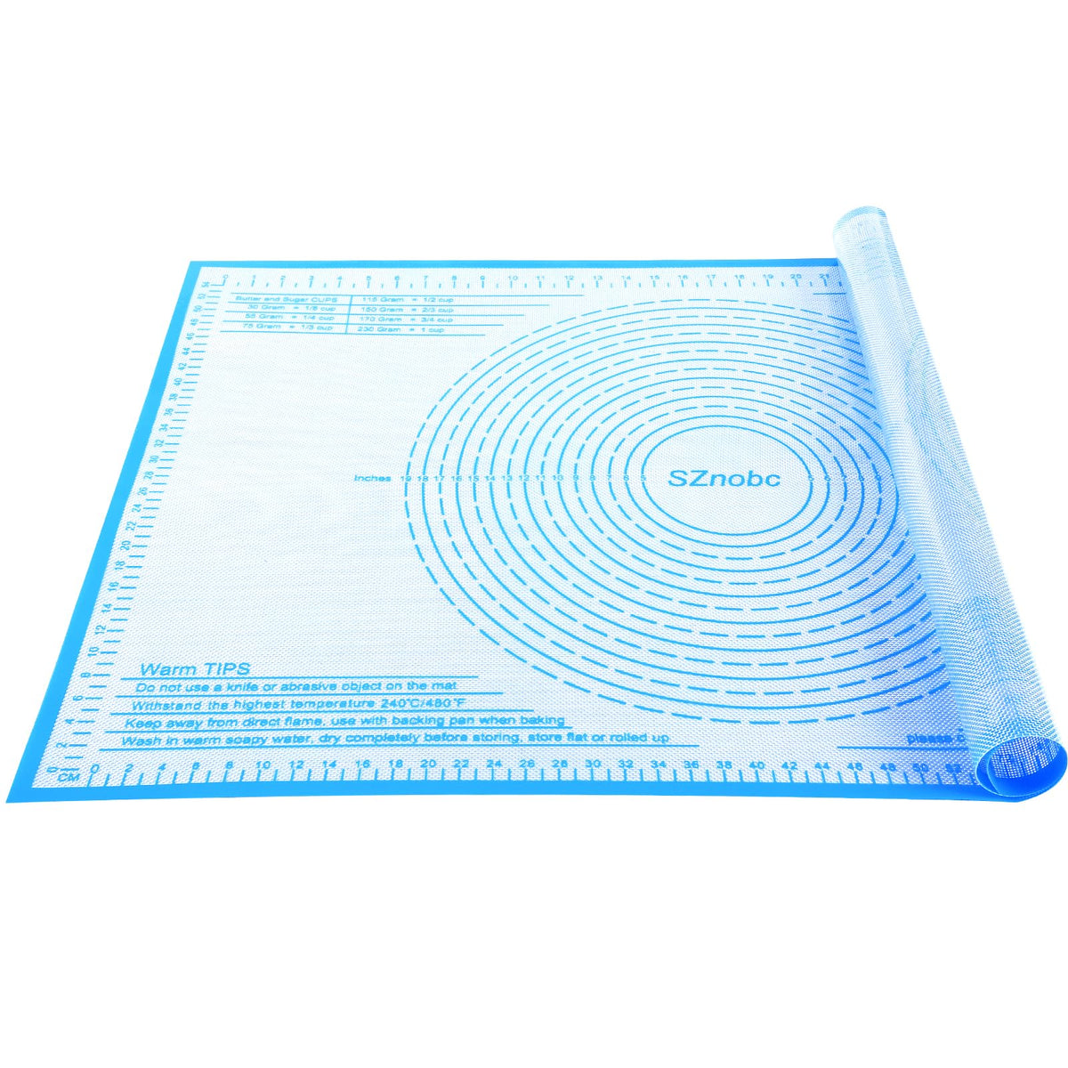 Silicone Pastry Mat 28X20 inch Baking Mat for Rolling Dough