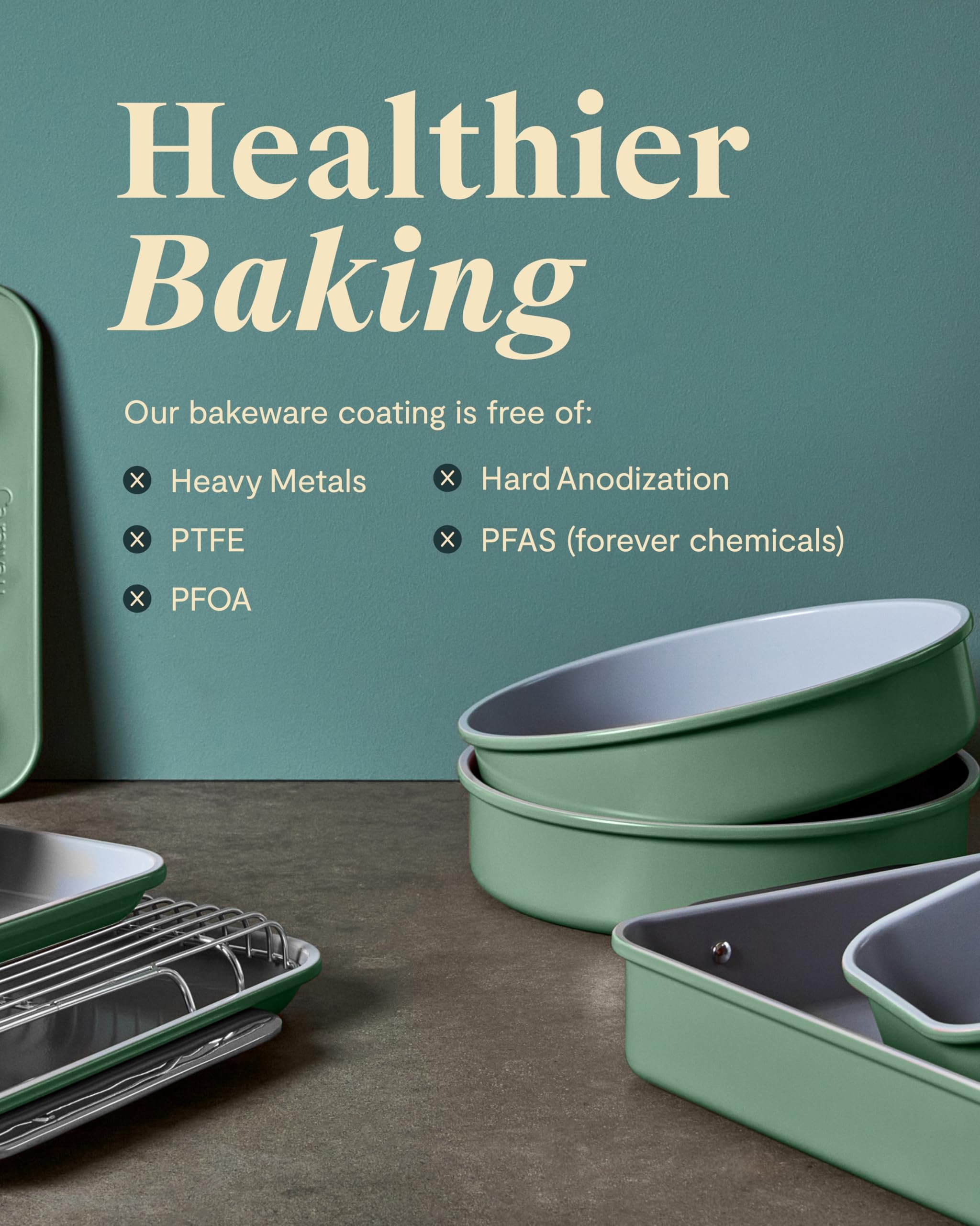Caraway Non-Stick Ceramic Medium Baking Sheet Duo