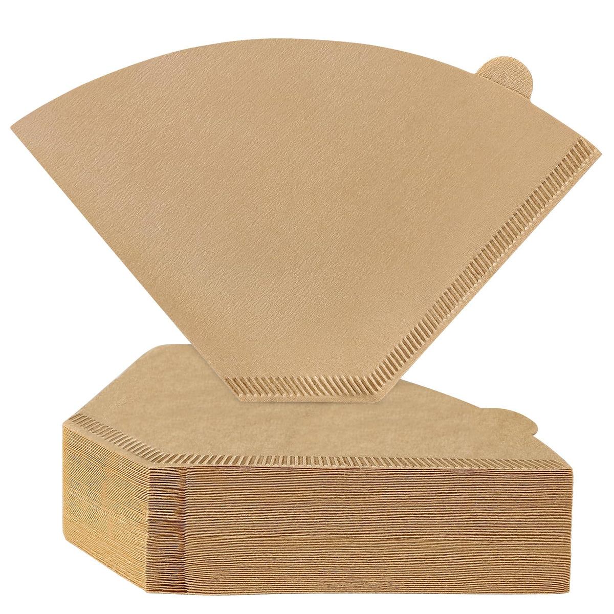 200 Count #4 Cone Coffee Filters 8-12 Cup, Unbleached Natural Coffee Paper Filters, No Blowout, Disposable Coffee Filter for Pour Over and Drip Coffee Maker