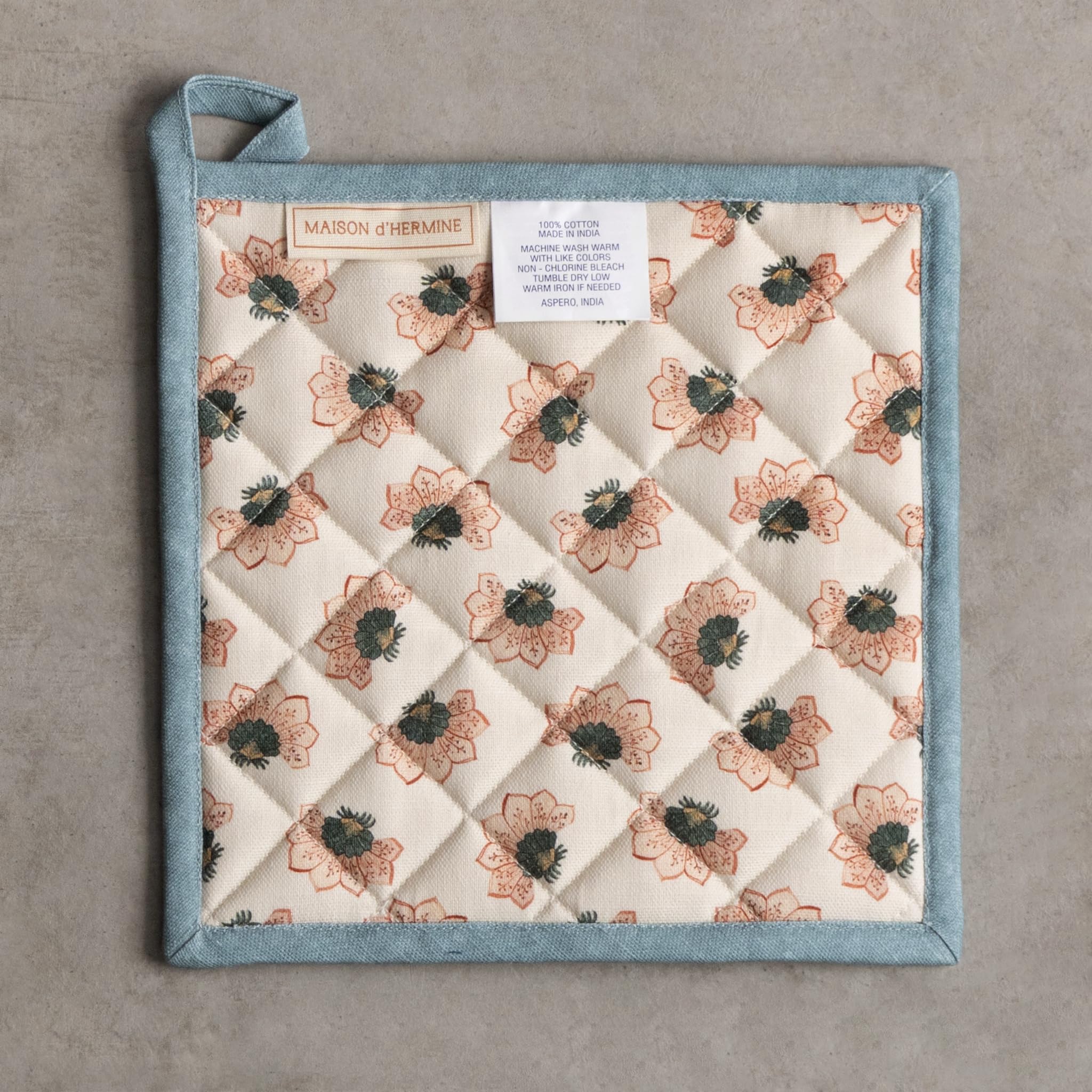 Maison d' Hermine Pot Holders 100% Cotton Potholders (8" x 8", Pack of 1)