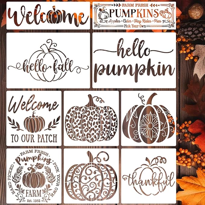 Pumpkin Face Stencils for Painting Halloween Stencils Ghost Face Stencil