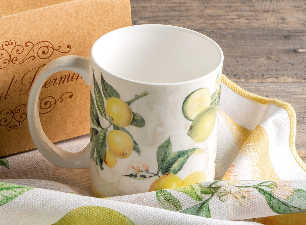 Maison d' Hermine Coffee Mug with Handles Tea Cups (12 Ounce, Pack of 2)