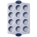 BRONYPRO 24-Cup Ceramic Nonstick Mini Muffin Pan & Cupcake Tin, Cream White
