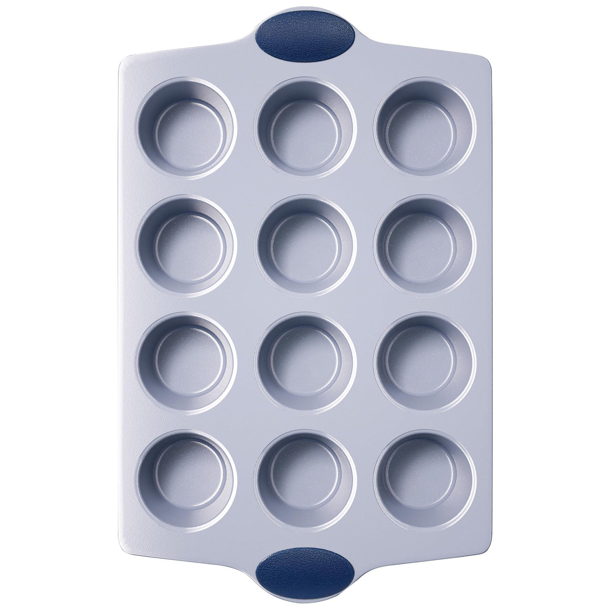 BRONYPRO 24-Cup Ceramic Nonstick Mini Muffin Pan & Cupcake Tin, Cream White