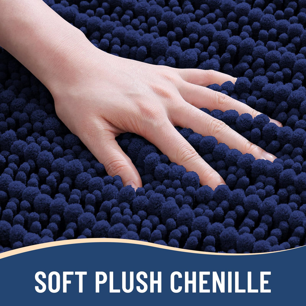 Arotive Bathroom Rugs Mat 34x21, Soft Absorbent Chenille Shaggy Bath Mat