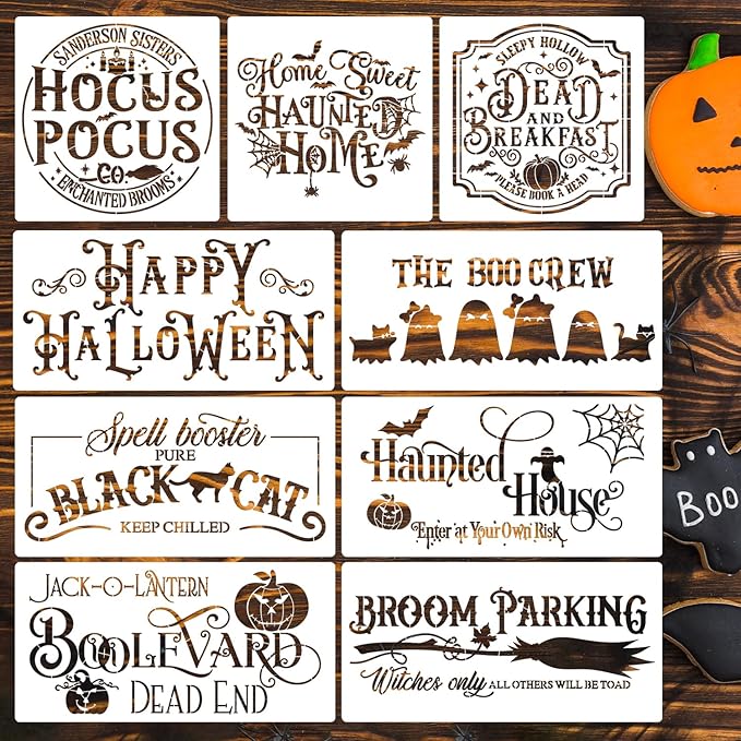 Pumpkin Face Stencils for Painting Halloween Stencils Ghost Face Stencil