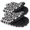 Short Oven Mitts, Heat Resistant 500°F, Silicone Grip Kitchen Gloves, Non-Slip for Baking, Grilling, BBQ, Machine Washable with Hanging Loop, 2-Pack Set, Black and White Plaid