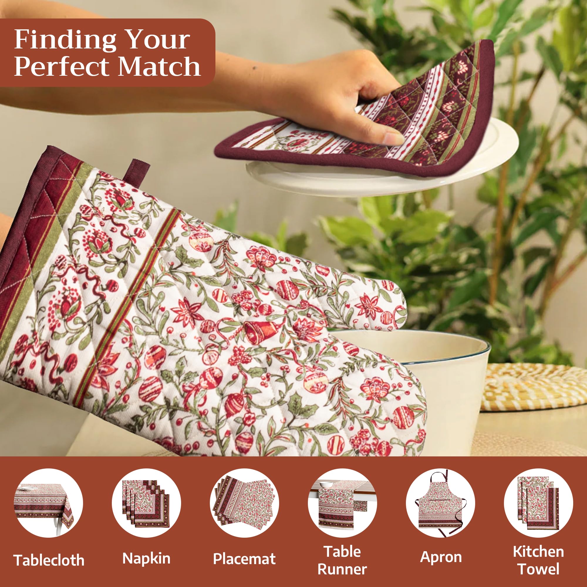Maison d' Hermine Pot Holders 100% Cotton Potholders (8" x 8", Pack of 2)