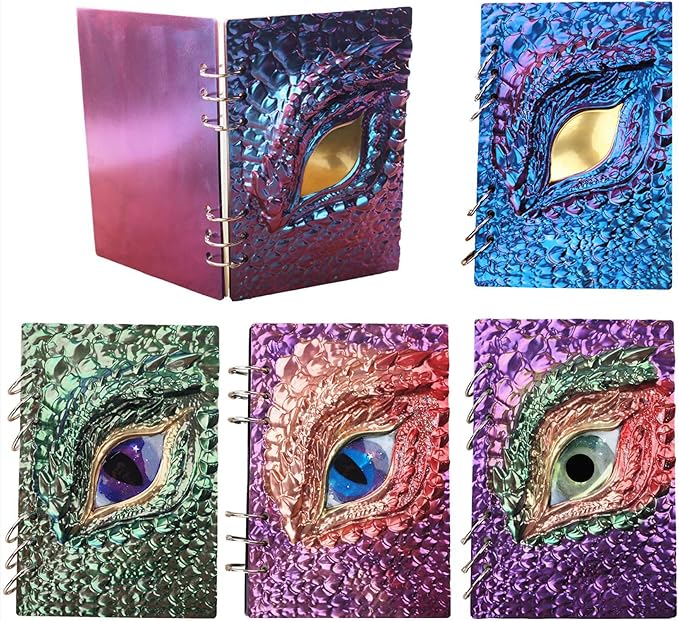 Note Book Cover Resin Molds, 2 Style A5 Note Book Cover, Resin Notebook Molds, Epoxy Resin Molds Silicone Casting with Book Rings for Notebook Epoxy Resin DIY