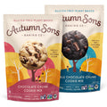 Autumn Sons Baking Co. Gluten Free Chocolate Chunk & Double Chocolate Chunk Cookie Mix Combo Pack. Vegan Plant Based Baking Mix. Top 9 Allergen Free. 9.3 oz (Pack of 2)