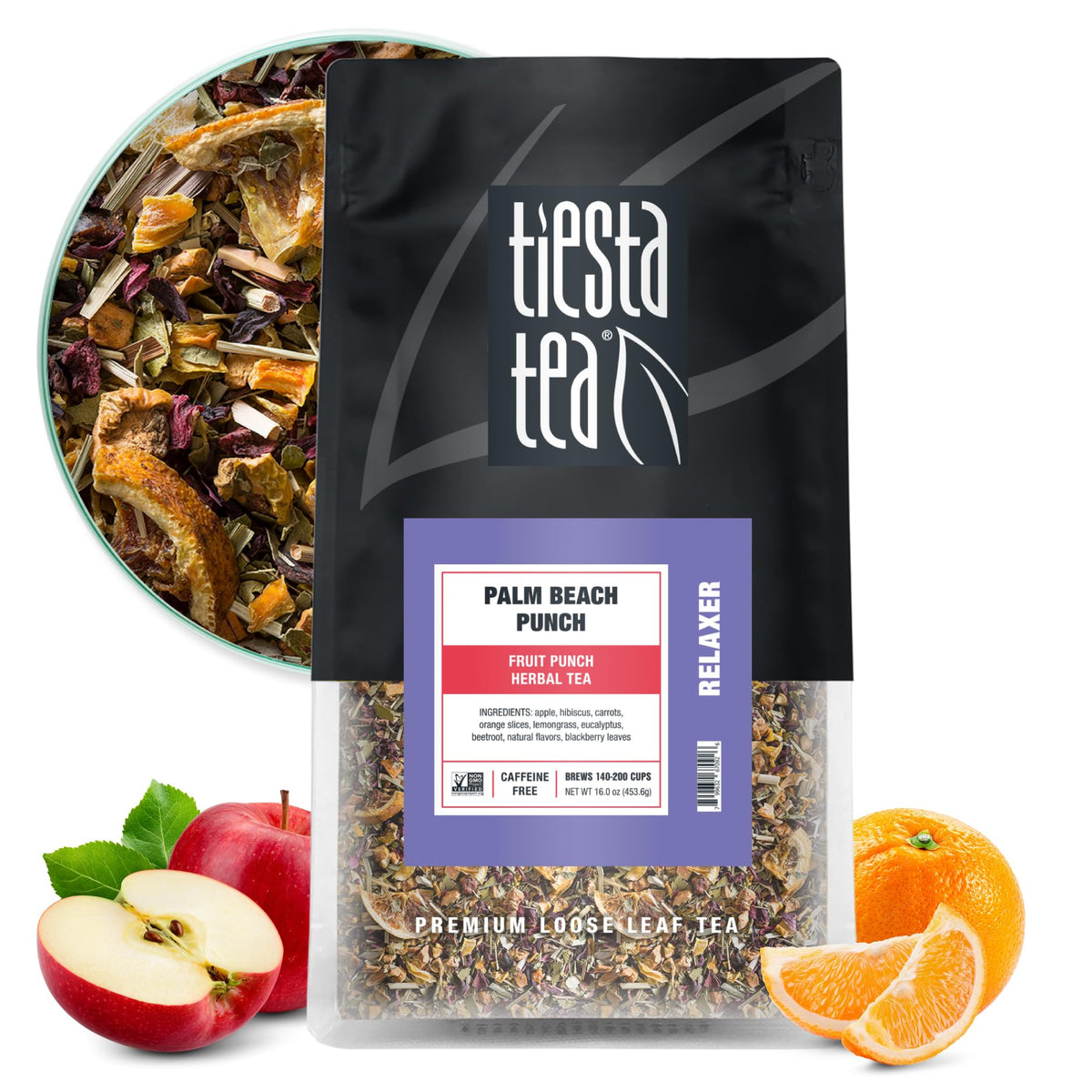 Tiesta Tea Palm Beach Punch Fruit Punch Herbal Tea Loose Leaf 2oz Pouch