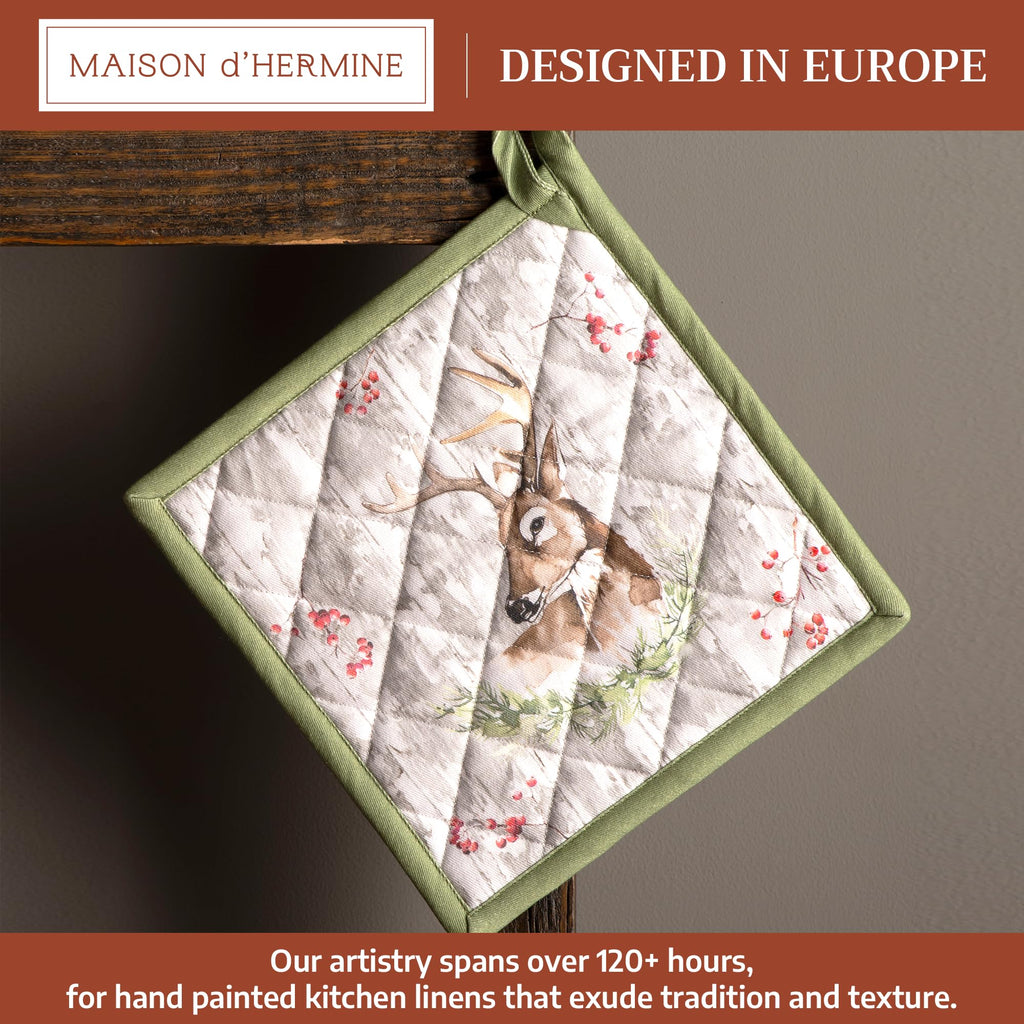 Maison d' Hermine Pot Holders 100% Cotton Potholders (8" x 8", Pack of 1)