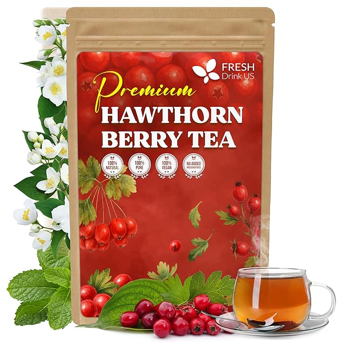 FreshDrinkUS, Premium 10 Hibiscus Flowers Tea Bags, 100% Natural, Pure from Hibiscus Flowers. Loose Flower Herbal Tea. No Sugar, No Caffeine, No Gluten, Vegan. — 135 Tea Bags