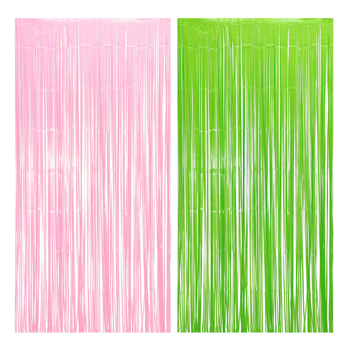BRAVESHINE Pastel Green Streamers Party Backdrop Decorations 2 Pack