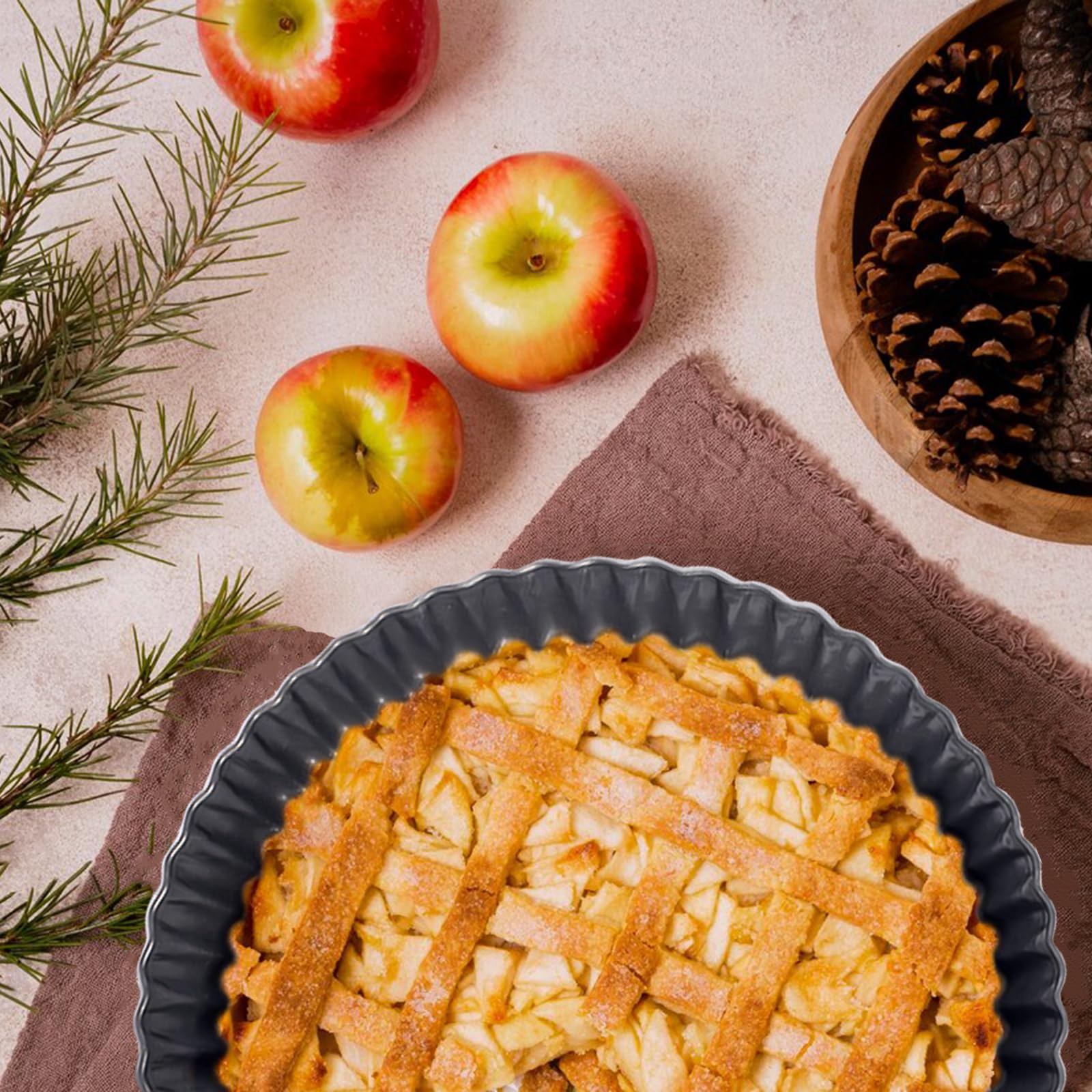 Mooisco Tart Pan Removable Bottom 9 Inch Tart Pans Round Nonstick Quiche Pan Carbon Steel Quiche Baking Dish with Fluted Edges Fruit Tart Molds for Baking Pie Mold Pizza Chiffon Cake Dessert