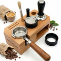 Tamping Station 54mm for Breville Espresso Machine Accessories – Portafilter Holder with Tamper, Distributor, Dosing Funnel, WDT Tool & Puck Screen Slots, Coffee Tamping