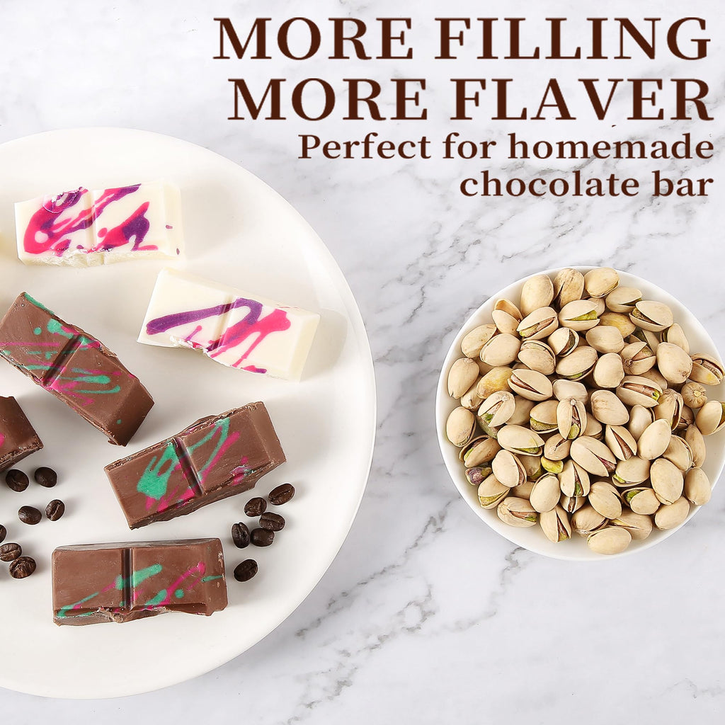 Cunacio 1 Inch Deep Chocolate Bar Mold, 3 Cavity Large Dubai Chocolate Molds, Thick Candy Bar Mould for Filling（3 Packs）