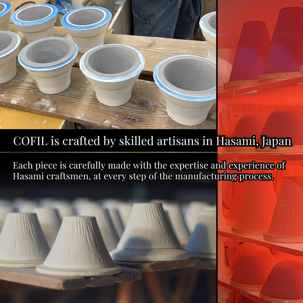 Wablade Ceramic Reusable Coffee Filter Dripper Paperless Sustinable Mt. Fuji Made in Japan (Yellow)