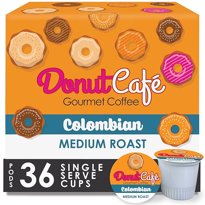 Donut Café K-Cup Coffee Pods, Dark Roast