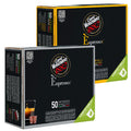 Caffe Vergnano Medium Roast Espresso Bundle - Original Line Machine Compatible Arabica Robusta Italian Coffee For Nespresso Coffee Machines, Intenso & Napoli - 50 of Each Flavor (100 Capsules)
