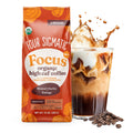 Four Sigmatic Focus Max High Caffeine Cordyceps Coffee | Organic Dark Roast High Caffeine Ground Coffee with Cordyceps, Lion's Mane and B12 | Energy Booster Without the Jitters | 10oz Bag