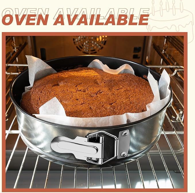 4 Pcs 6 Inch Non Stick Springform Pan with Removable Bottom Carbon Steel Cheesecake Pan Round Springform Cake Mold with Stainless Steel Spring Buckles for Baking Kitchens Restaurant