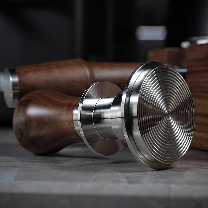 58mm Espresso Accessories Kit Includes Coffee Tamper, Distribution Tool, Tamping Box, Puck Screen, Portafilter Funnel for Perfect Espresso Shots