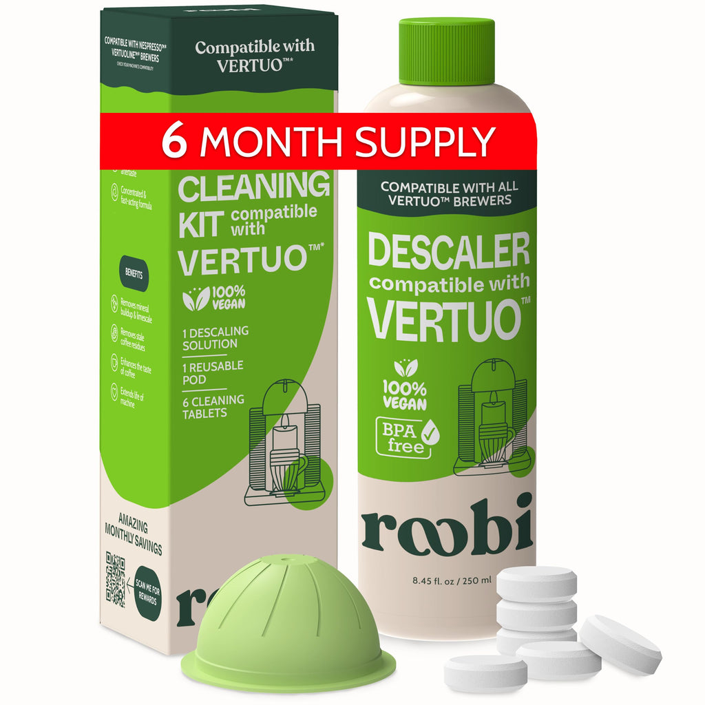 Roobi Nespresso Compatible Vertuo Cleaning & Descaling Kit