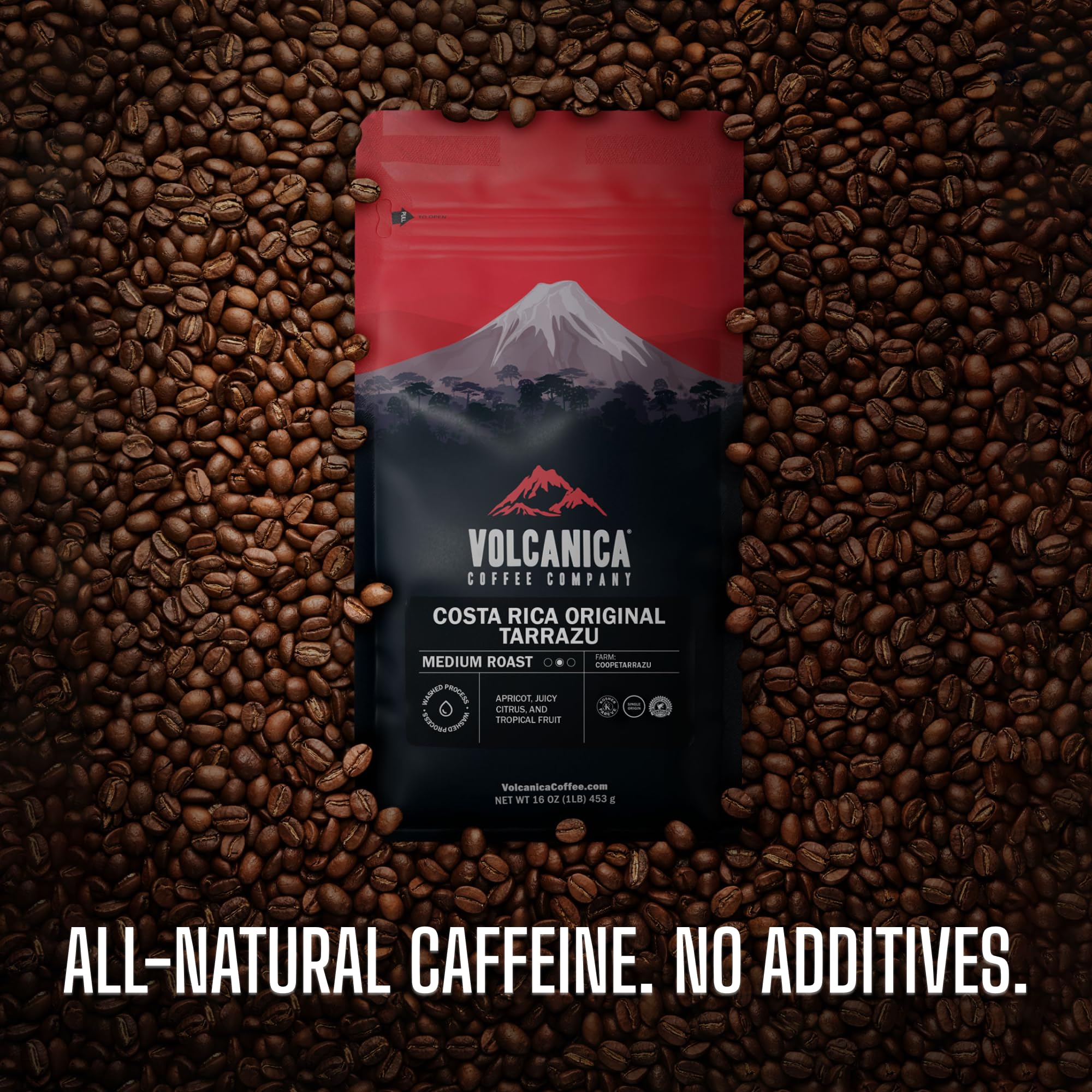 Sumatran Coffee, Mandheling, Ground, USDA Organic, Fair Trade, Fresh Roasted, 16-ounce
