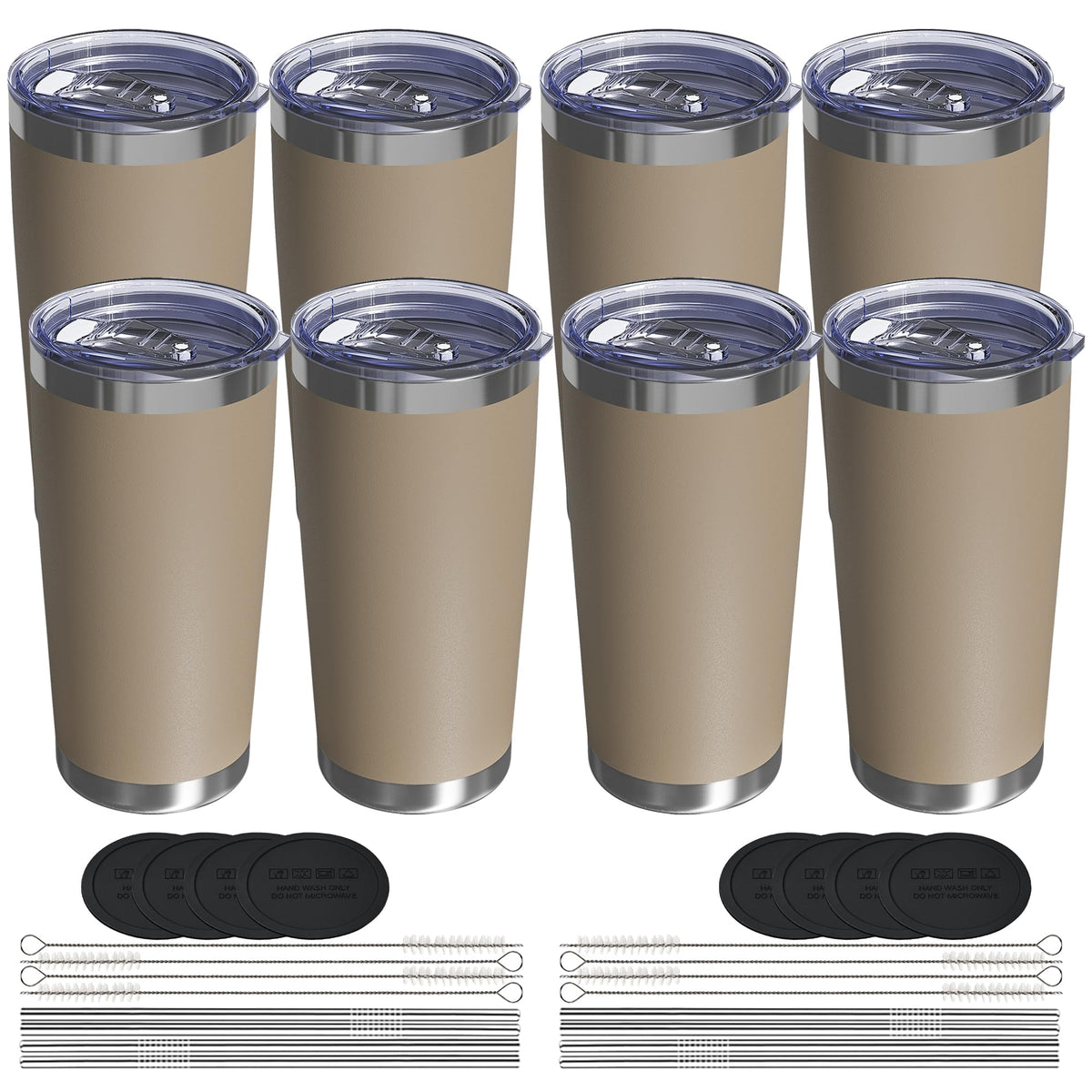 UIRZOTN 20oz Travel Coffee Tumbler, Insulated Travel Mug, Pink 12 Pack