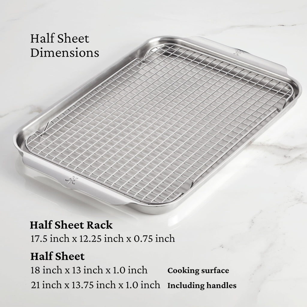 Hestan Provisions OvenBond – 5-Piece Tri-ply Stainless Steel Ovenware Baking Sheet Set