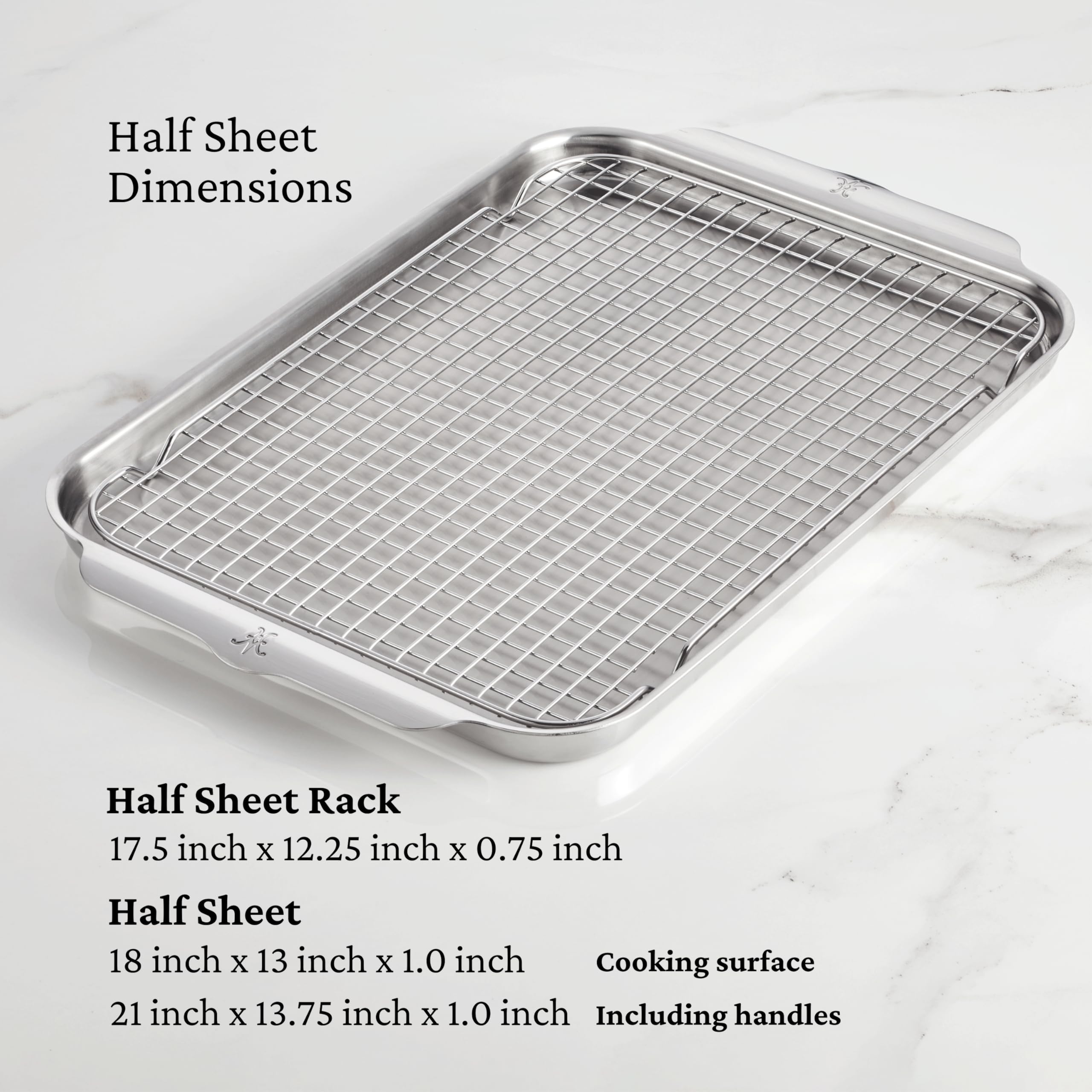 Hestan Provisions OvenBond – 5-Piece Tri-ply Stainless Steel Ovenware Baking Sheet Set