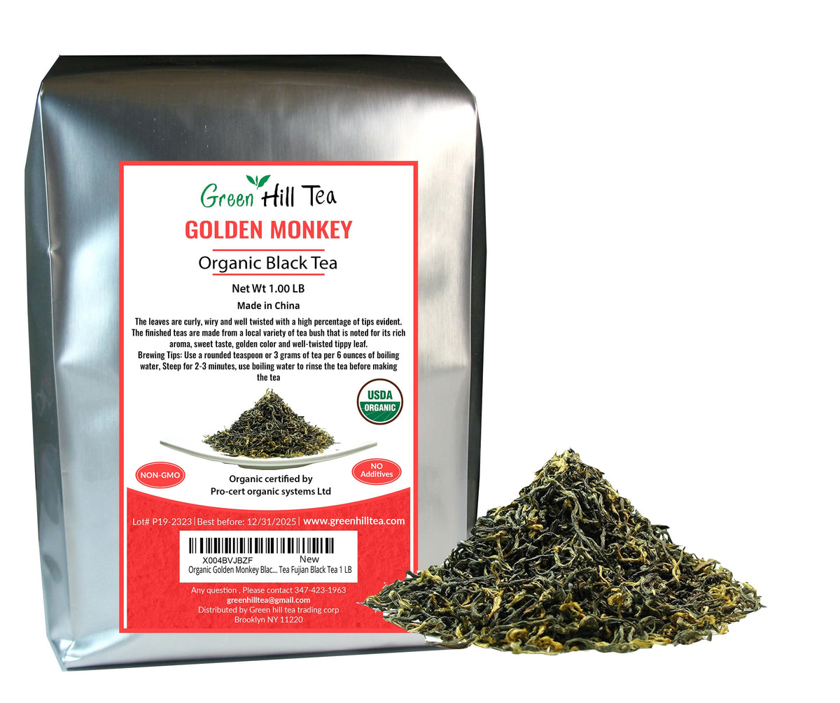 GreenhillTea Aged puerh tea Yunnan Pu-erh – Fermented Loose Leaf Tea, Smooth & Earthy Flavor, Pu-erh tea is an excellent, nutrient-rich choice for brewing kombucha, NO GMO, NO Additives, 100% natural 4 oz