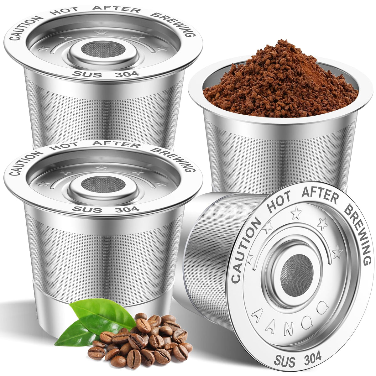 AANQQ Reusable K Cup Coffee Pods for Keurig 1.0: Brew More Save More 6 Pack