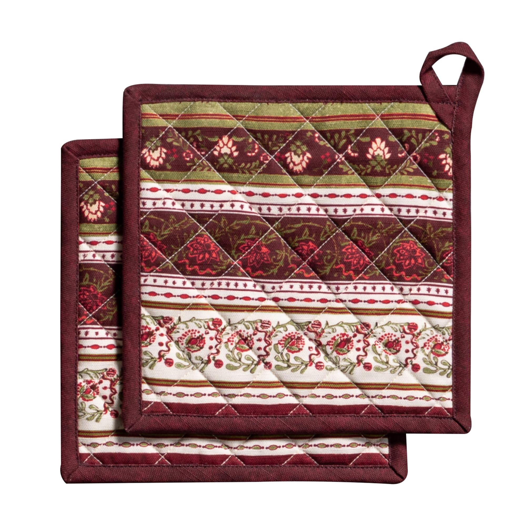 Maison d' Hermine Pot Holders 100% Cotton Potholders (8" x 8", Pack of 2)