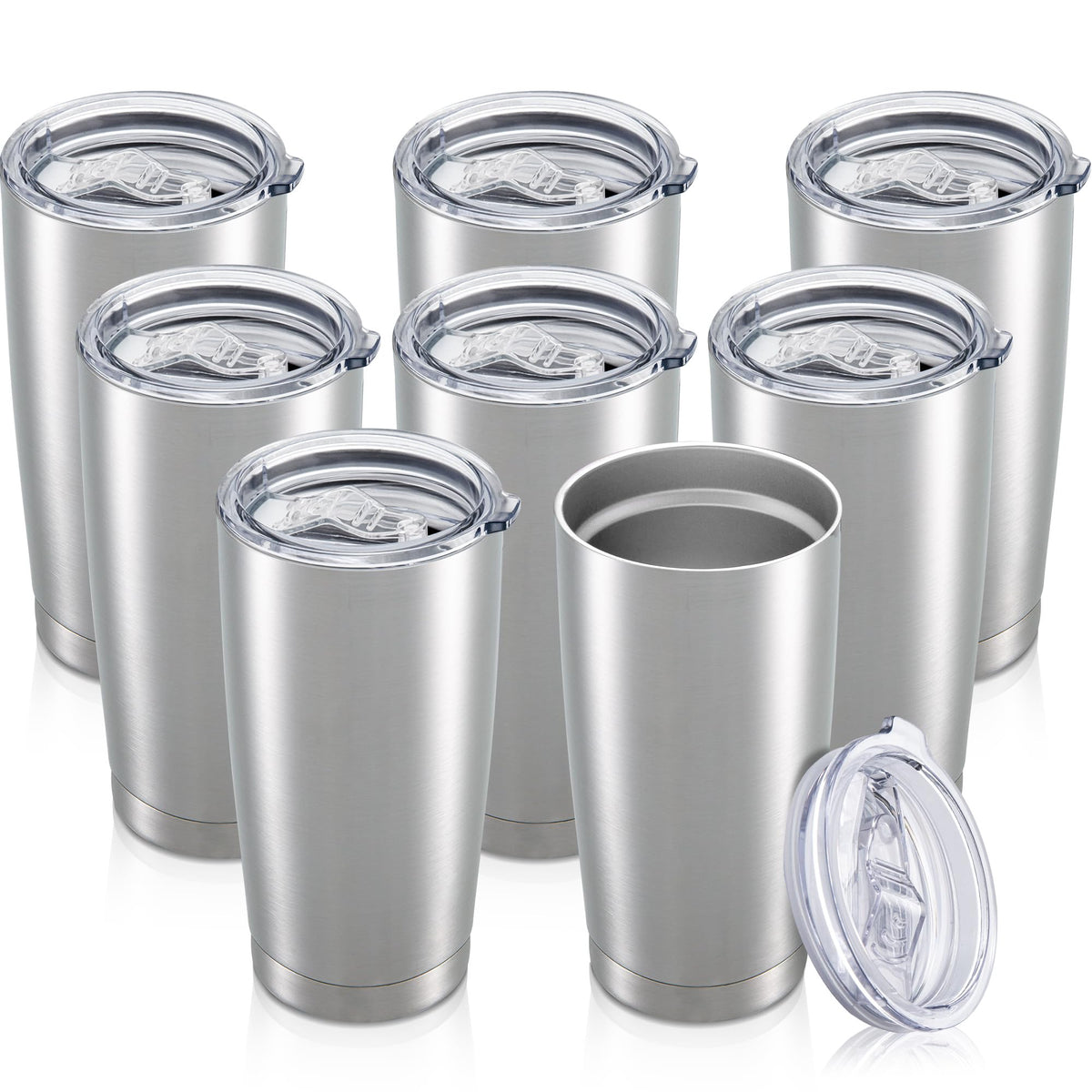 20 oz Tumbler with Lid Stainless Steel Insulated Tumblers Bulk Cups Mug