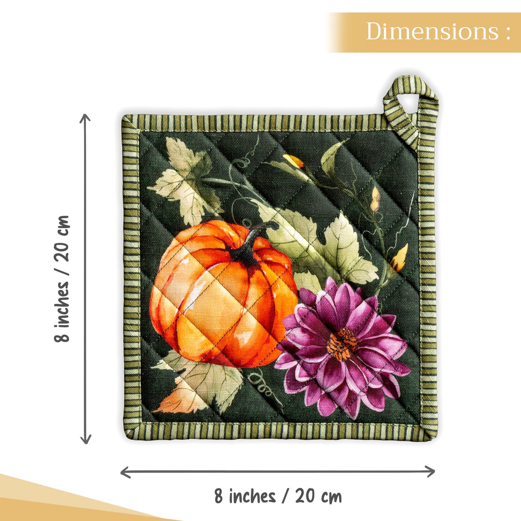 Maison d' Hermine Pot Holders 100% Cotton Potholders (8" x 8", Pack of 2)