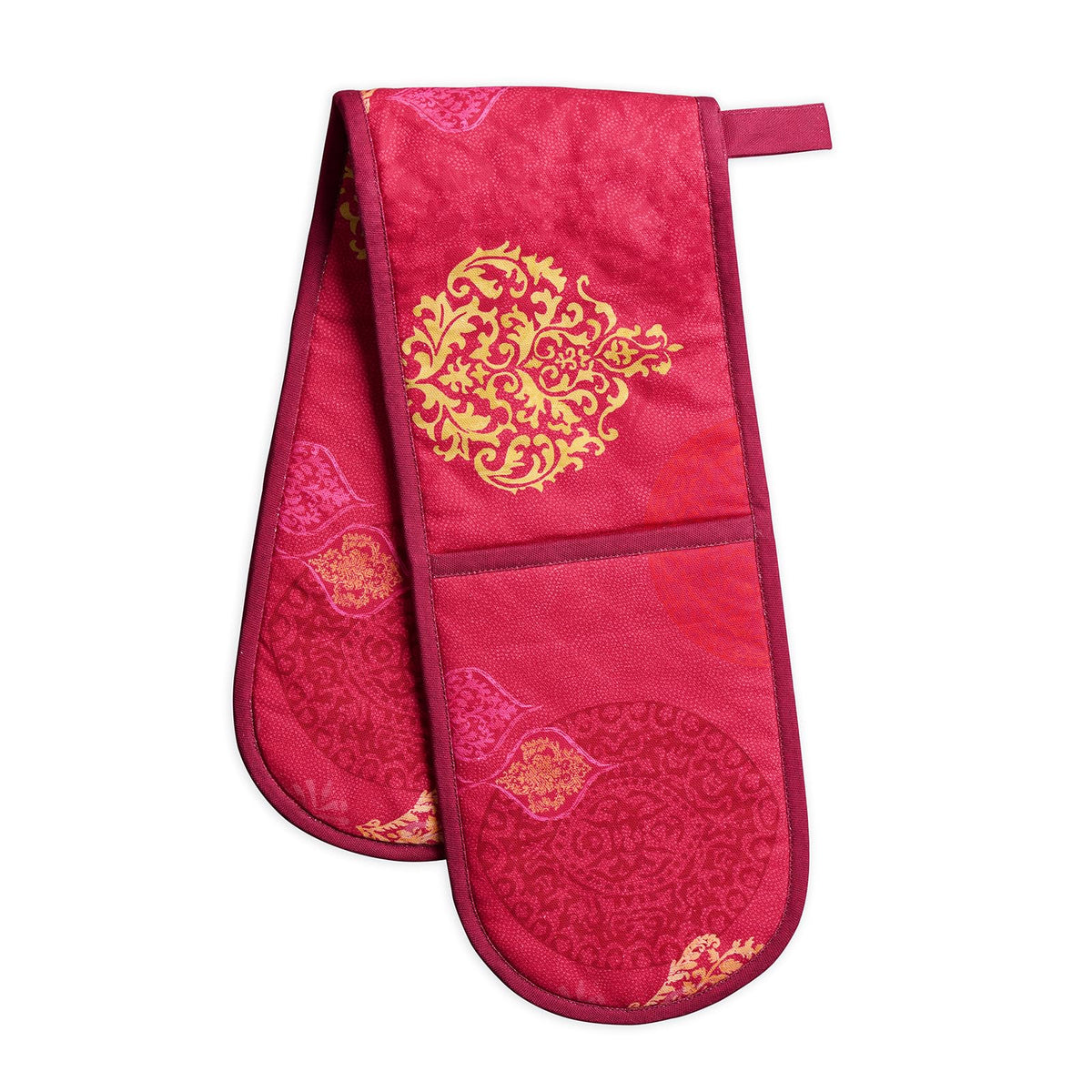 Maison d' Hermine Double Oven Mitts 100% Cotton Double Oven Glove (7"x35")
