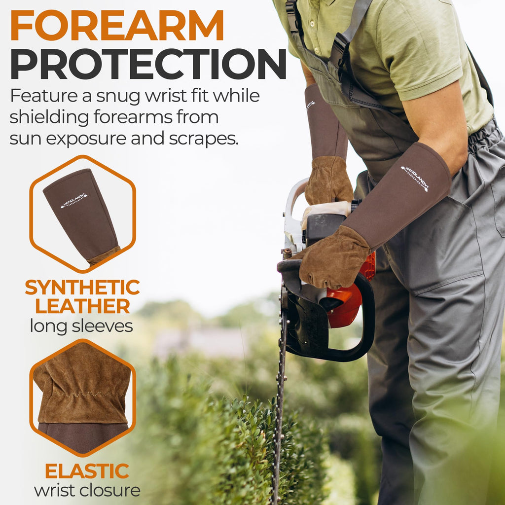 HANDLANDY Rose Pruning Gloves for Men Women, Thorn Proof Gardening Gloves