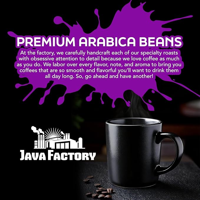 Java Factory Flavored Coffee Pods, Happy Birthday Cake Icing, Compatible with K Cup Brewers, 40 Count