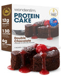 Wonderslim High Protein Cake Mix, Gluten-Free, 7ct (Double Chocolate Cake)