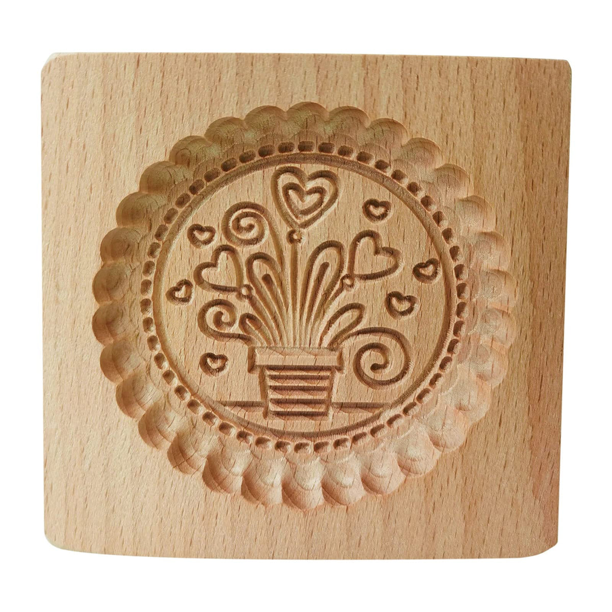 Wooden Cookie Biscuit Mold, 3D Baking Mold, Embossing Craft Decorating Baking Tool, Suitable for Halloween Thanksgiving Christmas Kitchen DIY (Xmas-A-3PCS)