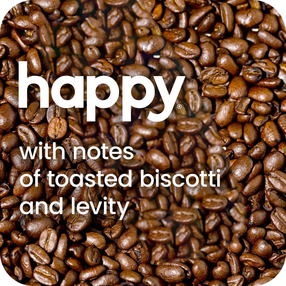 Happy Coffee Light Roast Coffee Pods, 22 Count