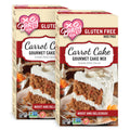 XO Baking Co. Gluten Free Carrot Cake Gourmet Cake Mix; Contains Real Carrots; Non-GMO; Kosher; Rice Free; Soy Free; Dairy Free; Peanut Free; No Preservatives; No Artificial Flavors or Colors, 2-Pack
