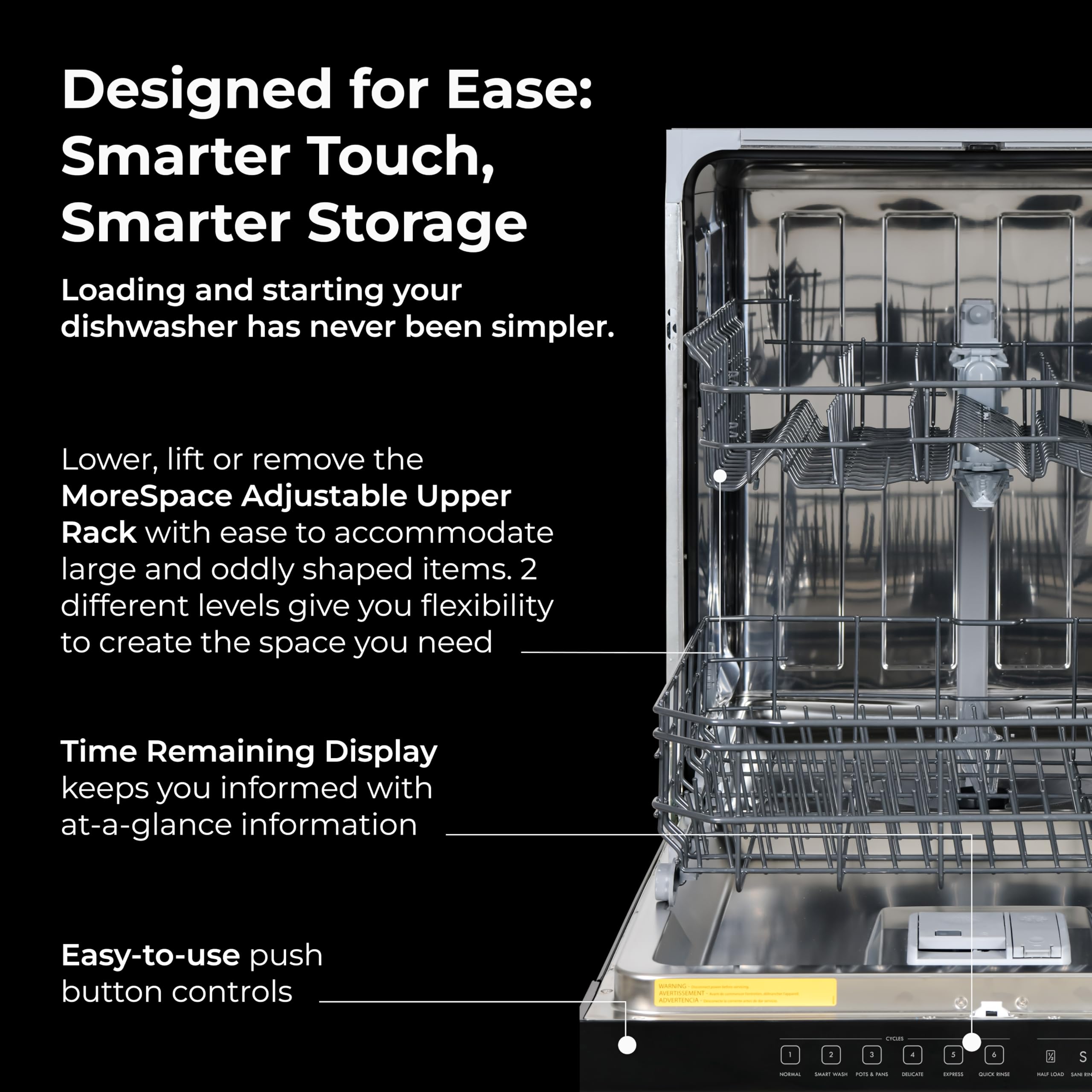 Kenmore 24" Built-In Dishwasher - Black