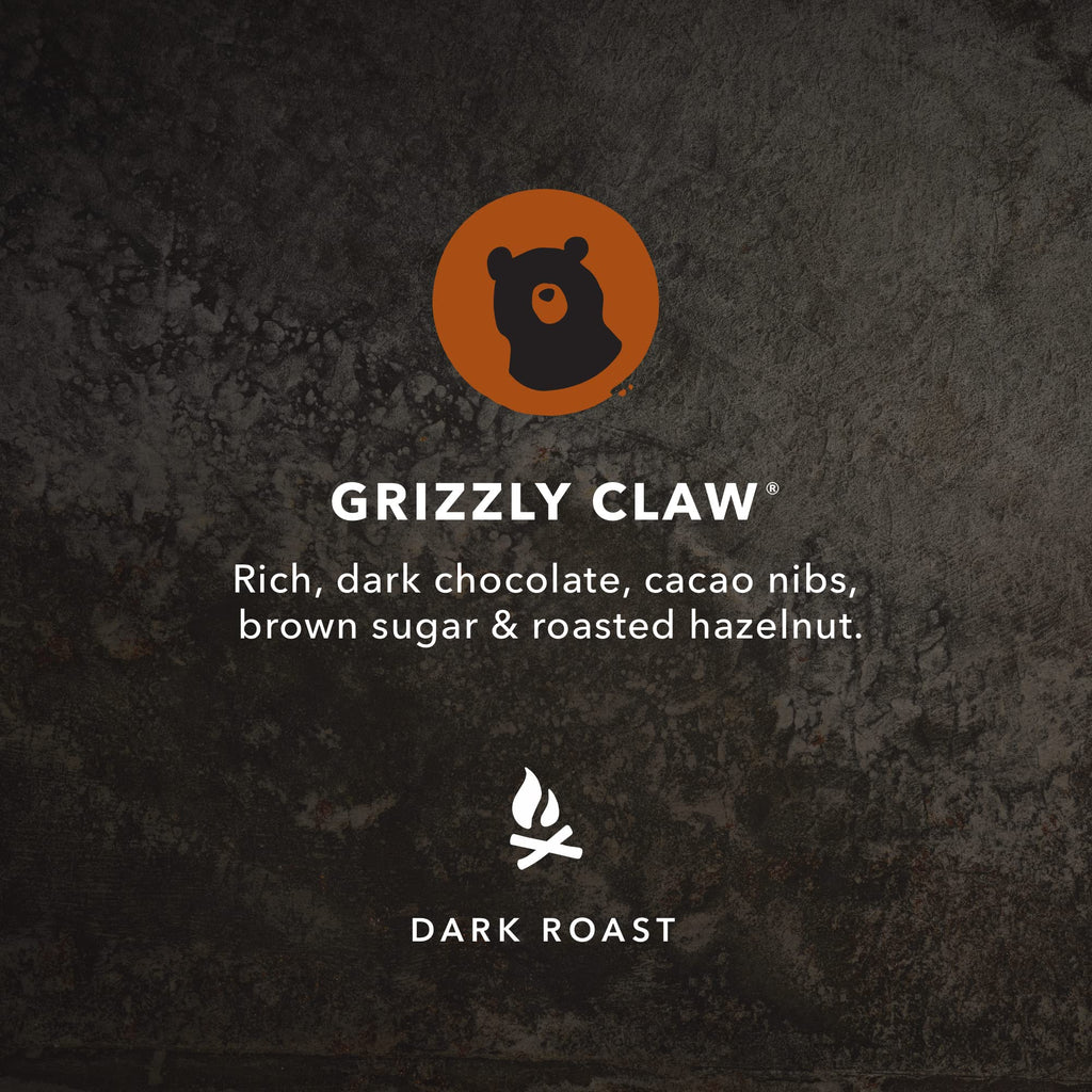 Kicking Horse Coffee Grizzly Claw, Dark Roast, Ground, Certified Organic, Fairtrade, Kosher, Black, 60 Oz, Pack of 6
