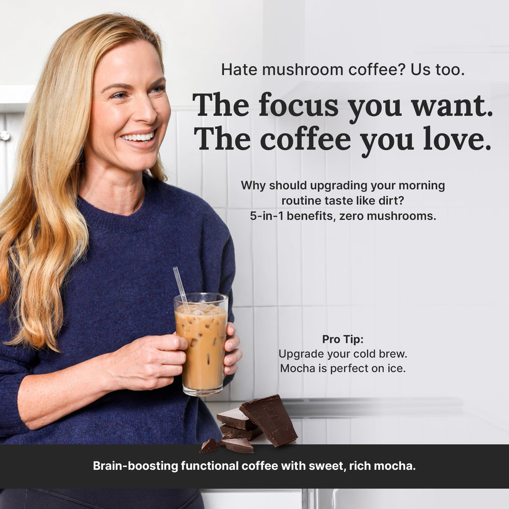 The Good Stuff | Mocha Coffee Booster | Healthy Coffee Creamer for Focus & Energy | Keto, Non-Dairy Creamer Powder with MCT Oil, Collagen & L-Theanine | 30 Servings