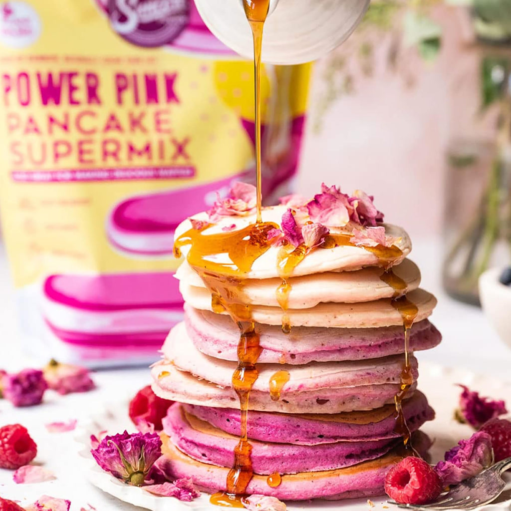 Suncore Foods Power Pink Pitaya Pancake & Waffle Mix 20oz | Plant-Based