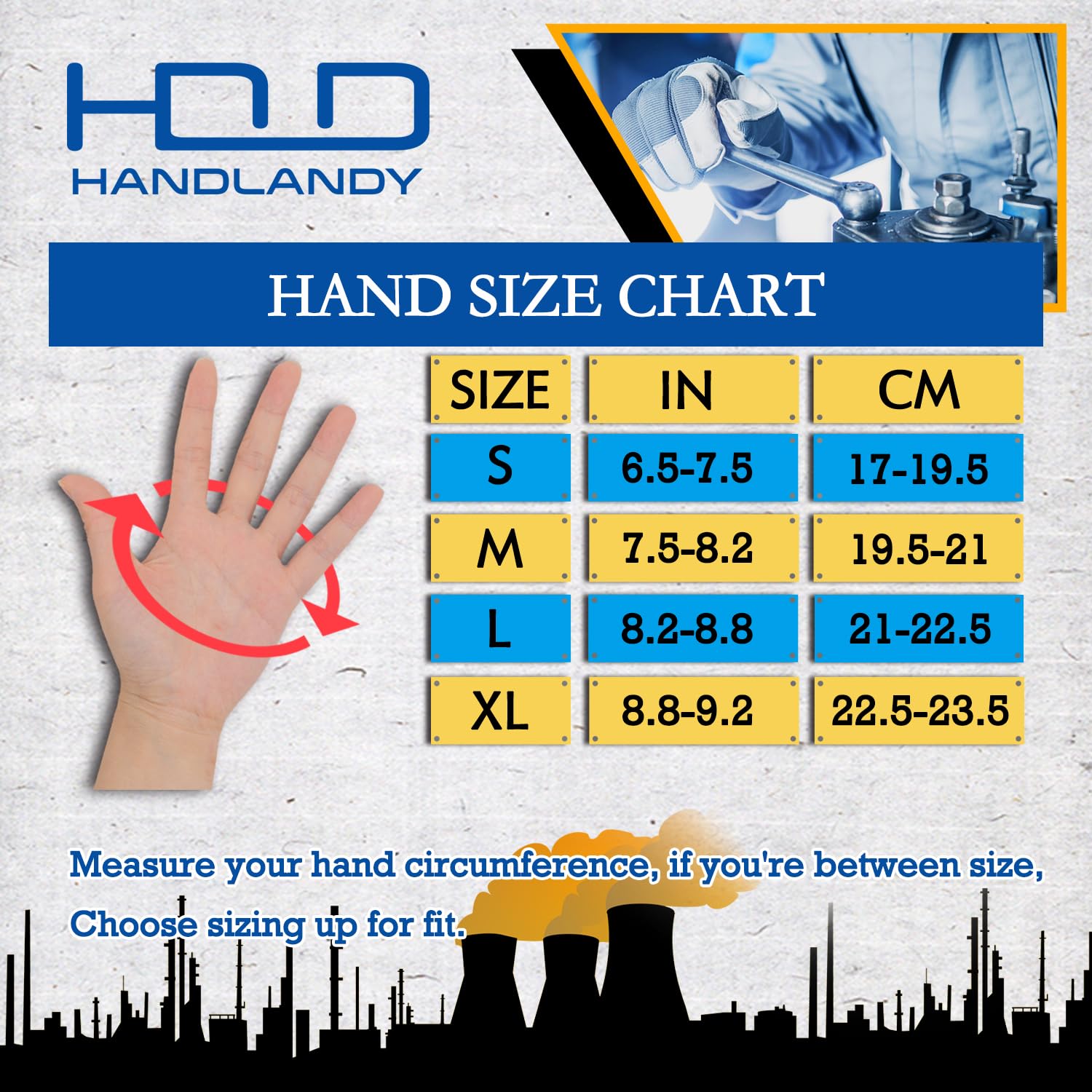 HANDLANDY Work Gloves for Men & Women, Utility Mechanic Working Gloves Touch Screen, Flexible Breathable Gardening Gloves for Yard Maintenance (Small, 1 Pair)